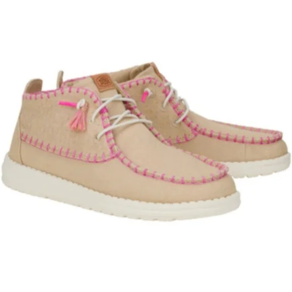 NEW Size 10 Women's Hey Dude Wendy
Mid Perf Canvas bootie - Picture 1 of 6